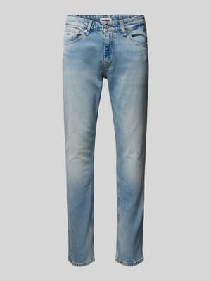 Slim Fit Jeans mit Label-Patch Modell 'SCANTON' Shop The Look MANNEQUINE