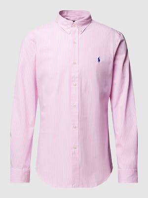 Hemd mit Regular Fit und Button-Down-Kragen Shop The Look MANNEQUINE