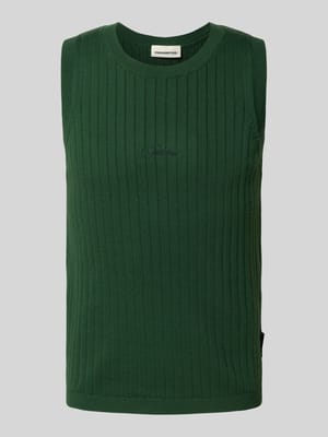 Gebreide spencer met labelstitching  Shop The Look MANNEQUINE