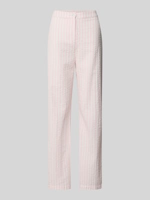 Straight Leg Hose aus reiner Baumwolle Modell 'TINNA' Shop The Look MANNEQUINE