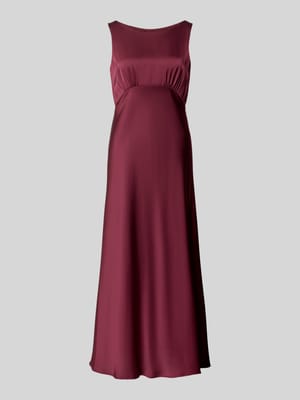 Cocktailkleid aus Satin mit Rundhalsausschnitt Shop The Look MANNEQUINE