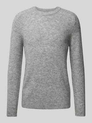 Gebreide pullover met ronde hals, model 'RAI' Shop The Look MANNEQUINE