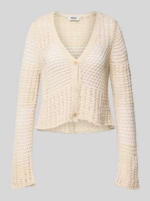 Relaxed Fit Strickjacke mit Baumwoll-Anteil Modell 'NOLET' Shop The Look MANNEQUINE