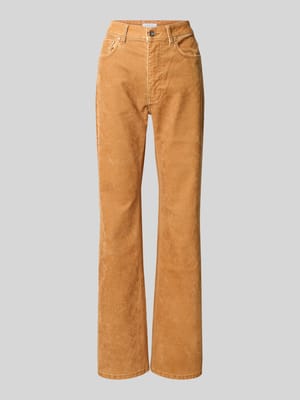 High waist cargobroek met corduroy structuur Shop The Look MANNEQUINE
