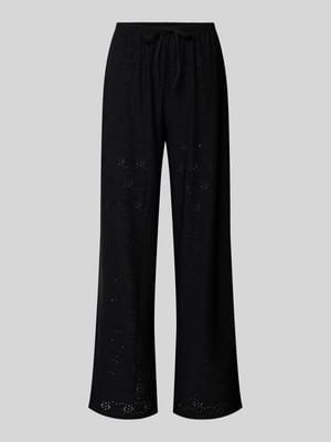 Regular Fit Weite Hose mit Tunnelzug Modell 'SMILLA' Shop The Look MANNEQUINE