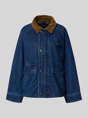 Kurtka jeansowa z kieszeniami z patkami Shop The Look MANNEQUINE