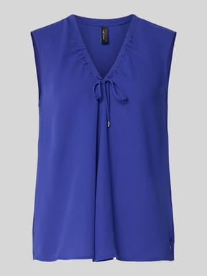 bluzka o kroju regular fit z ozdobną kokardą Shop The Look MANNEQUINE