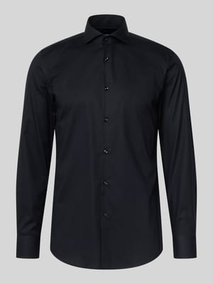 Slim fit zakelijk overhemd van katoen met kentkraag, model 'HANK' Shop The Look MANNEQUINE