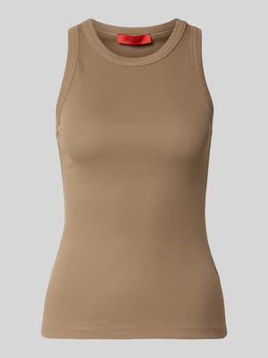 Top typu tank o kroju slim fit z mieszanki bawełny model 'FRAGOLA' Shop The Look MANNEQUINE