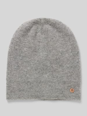 Kaschmirmütze mit Label-Applikation Shop The Look MANNEQUINE