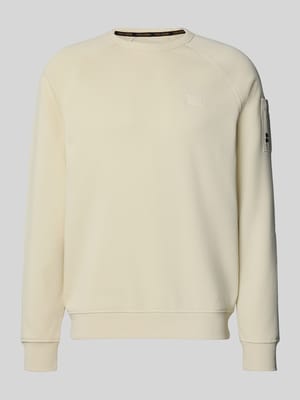Sweatshirt mit Label-Patch Shop The Look MANNEQUINE