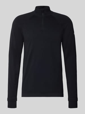 Slim Fit Longsleeve mit Logo-Print Shop The Look MANNEQUINE