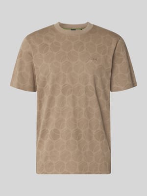 t-shirt o kroju regular fit z czystej bawełny Shop The Look MANNEQUINE
