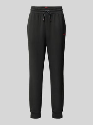 Spodnie dresowe o kroju relaxed fit z Mieszanka bawełny Model 'ATLAS' Shop The Look MANNEQUINE