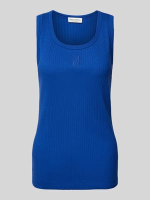 Slim Fit Tank Top aus Baumwoll-Mix mit Logo-Stitching Shop The Look MANNEQUINE