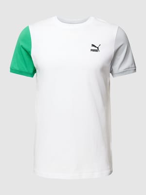 T-shirt z nadrukiem z logo model ‘Classics Block Tee’ Shop The Look MANNEQUINE