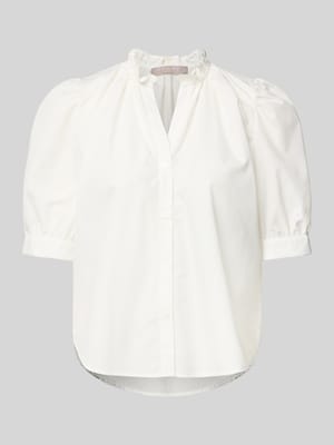 Regular fit blouse met pofmouwen Shop The Look MANNEQUINE