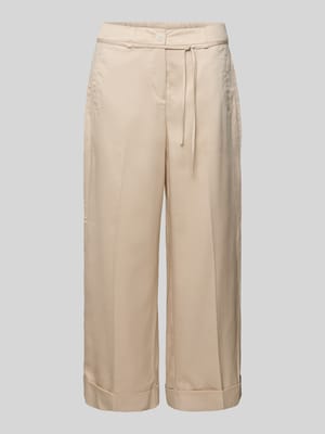Wide Leg Pants mit Bindegürtel Modell 'Meeri bloom' Shop The Look MANNEQUINE