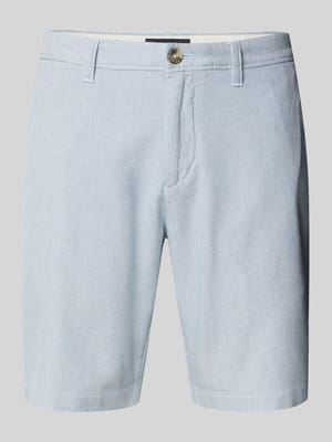 Slim fit korte broek van katoenmix, model 'SALO' Shop The Look MANNEQUINE