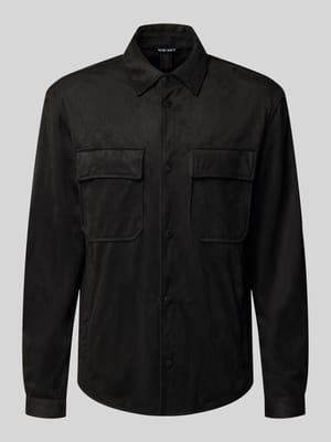 regular fit overshirt in leerlook model 'Dakar' Shop The Look MANNEQUINE