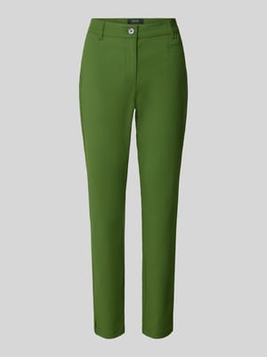 Spodnie o kroju slim fit z mieszanki bawełny Shop The Look MANNEQUINE