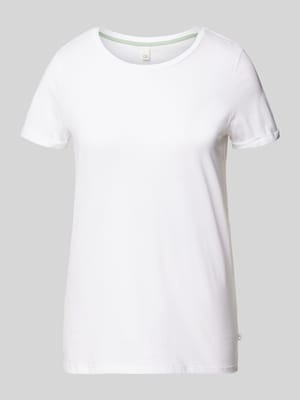 T-Shirt mit Label-Detail Modell 'Basic' Shop The Look MANNEQUINE