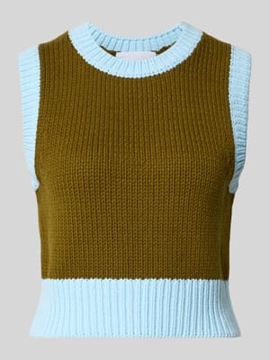 Kurze Strickweste - curated by Mary Braun Shop The Look MANNEQUINE