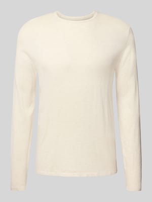 Regular fit pullover van puur katoen in gebreide look Shop The Look MANNEQUINE