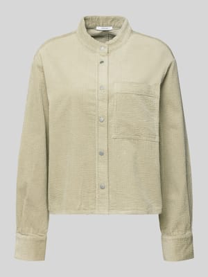 Relaxed fit overhemdblouse met borstzak, model 'Falve' Shop The Look MANNEQUINE