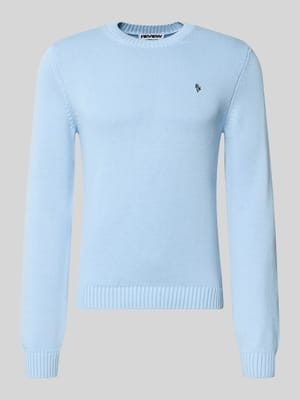Sweter z dzianiny z prążkowanymi wykończeniami Shop The Look MANNEQUINE