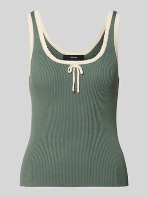 Slim Fit Tank Top aus Viskose-Mix Modell 'BARDOT' Shop The Look MANNEQUINE