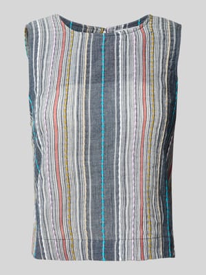 Regular Fit Blusentop mit Rundhalsausschnitt Shop The Look MANNEQUINE