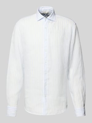 Body Fit Businesshemd aus reinem Leinen Shop The Look MANNEQUINE