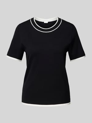 Regular Fit T-Shirt in Feinstrick-Optik Shop The Look MANNEQUINE