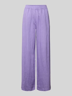 Leinenhose mit elastischem Bund Shop The Look MANNEQUINE