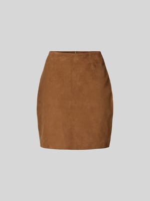 Minirock aus echtem Ziegenvelours Shop The Look MANNEQUINE