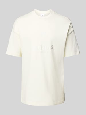 T-shirt met labelstitching Shop The Look MANNEQUINE