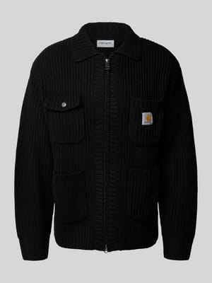 Strickjacke mit Zweiwege-Reißverschluss Shop The Look MANNEQUINE