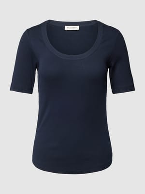 T-shirt z efektem prążkowania Shop The Look MANNEQUINE