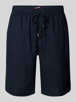 Korte relaxed fit broek van linnenmix Shop The Look MANNEQUINE