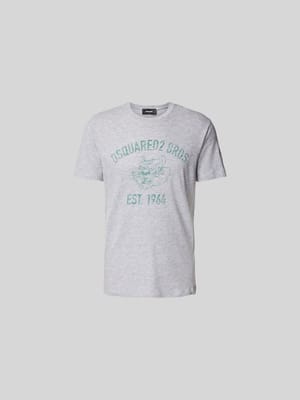 T-Shirt mit Label-Print Shop The Look MANNEQUINE