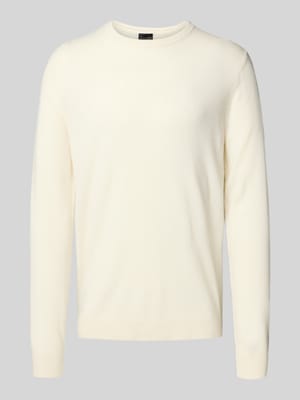 Regular fit kasjmier pullover met ronde hals Shop The Look MANNEQUINE