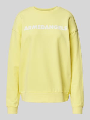 Sweatshirt mit Label-Print Modell 'AARIN' Shop The Look MANNEQUINE