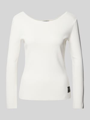 Shirt met lange mouwen in riblook Shop The Look MANNEQUINE