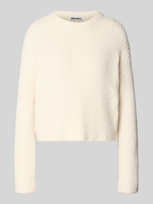 Gebreide pullover met structuurmotief Shop The Look MANNEQUINE