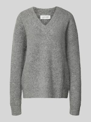 Strickpullover aus Alpaka-Mix mit V-Ausschnitt Shop The Look MANNEQUINE