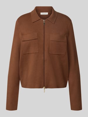 Strickjacke mit Umlegekragen Shop The Look MANNEQUINE