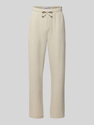 Straight Fit Sweatpants mit elastischem Bund Shop The Look MANNEQUINE