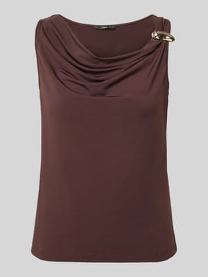 Top z asymetrycznym lejącym dekoltem Shop The Look MANNEQUINE