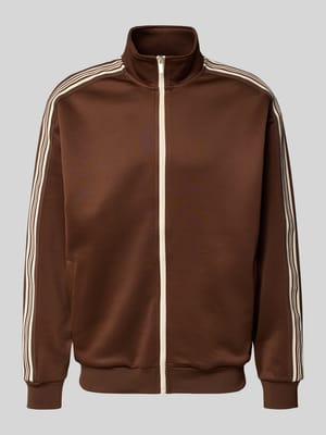 Relaxed fit Sweatjack met contraststrepen Model 'RIBER' Shop The Look MANNEQUINE